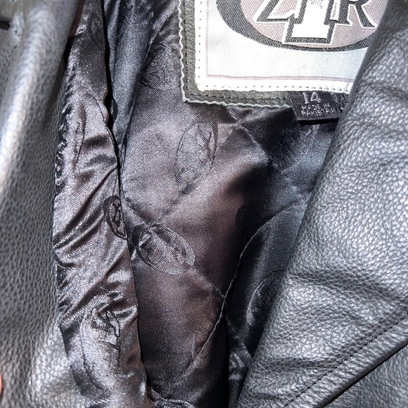 Womens Size 14 Vintage Black Leather Z1R Motorcycle Quilted Jacket - Picture 7 of 9